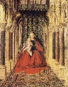 EYCK, Jan van The Virgin and Child in a Church oil